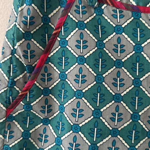 Anthropologie Corey Lynn Calter Green Printed Cotton Shorts Sz 4 Boho Artsy Chic - Picture 5 of 9